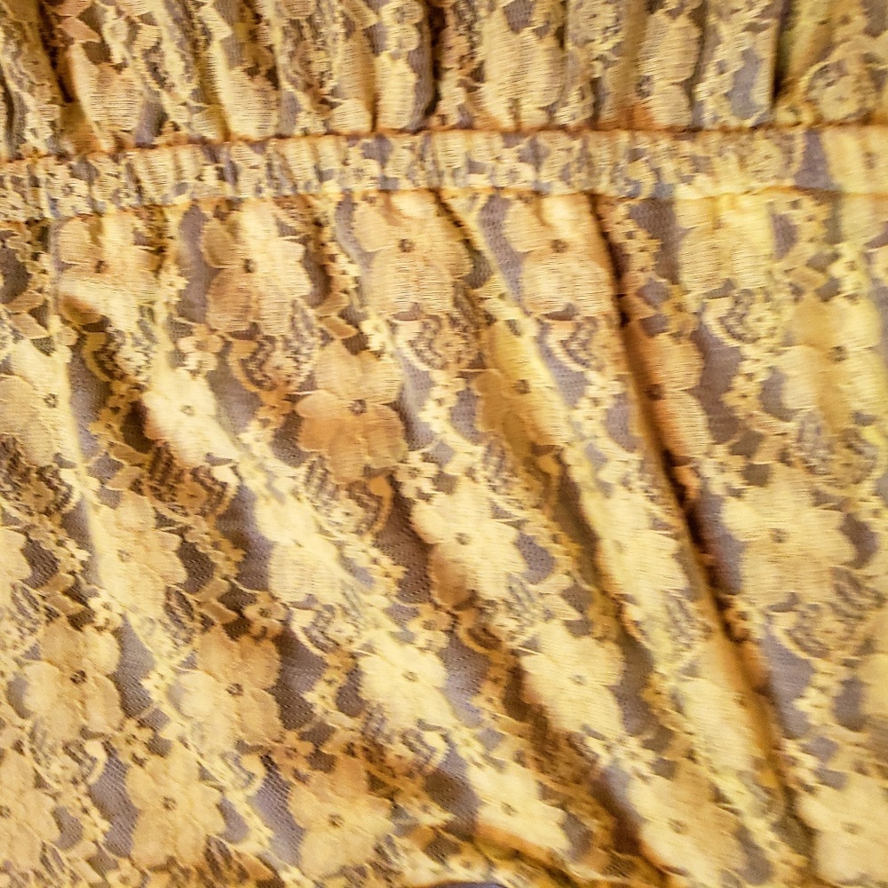 NWT Vanity Yellow Lace Skater Dress! - Picture 3 of 4